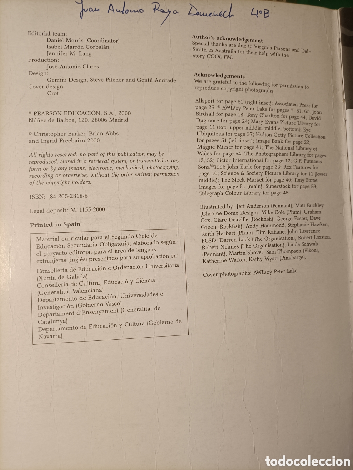 Libros de segunda mano: Snapshot for ESO. 4 LONGMAN - Foto 2