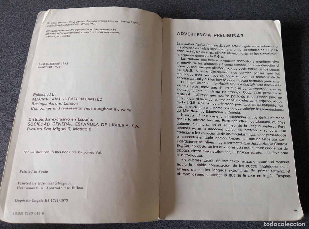 Libros de segunda mano: Libro Ingl&eacute;s Junior Active Context English - Foto 4