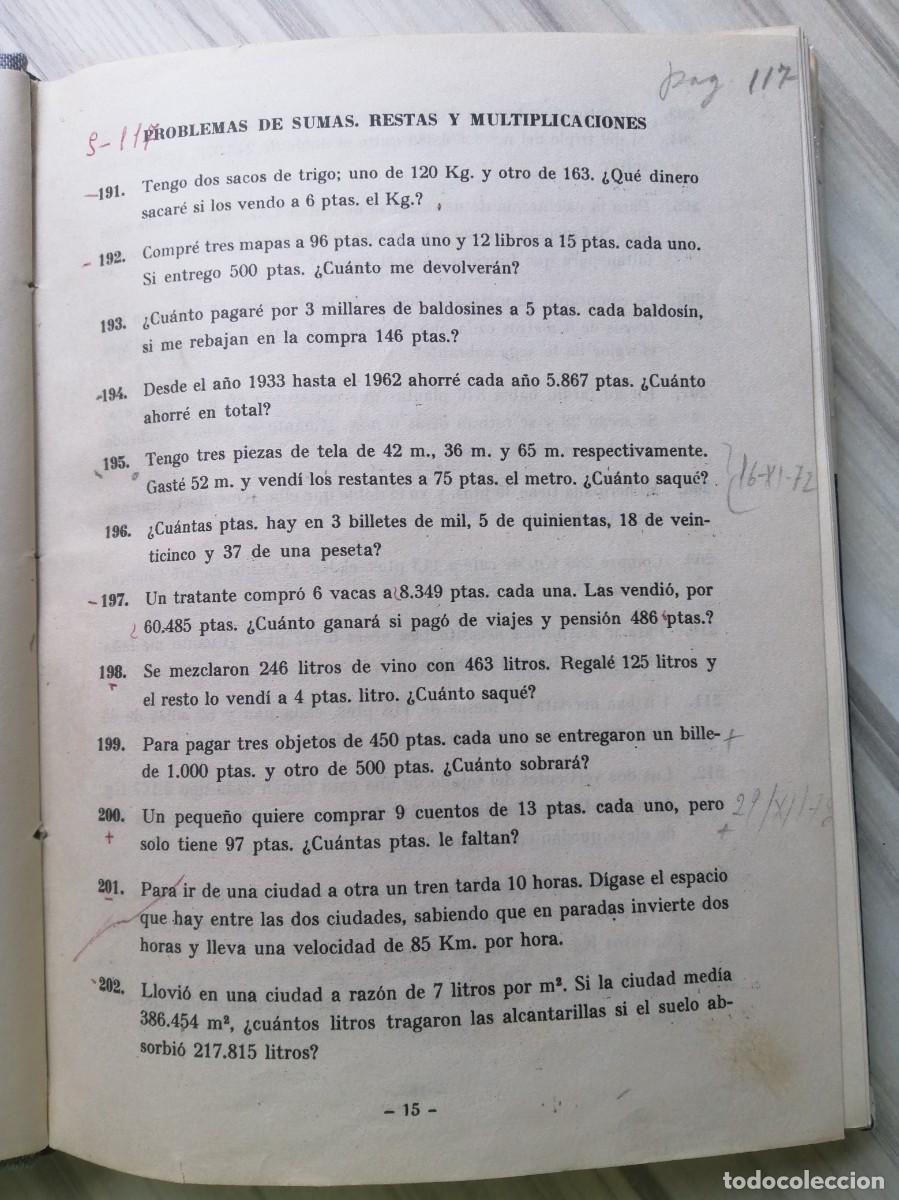 Libros de segunda mano: Antiguo libro de Problemas escolares. Everest. - Foto 5