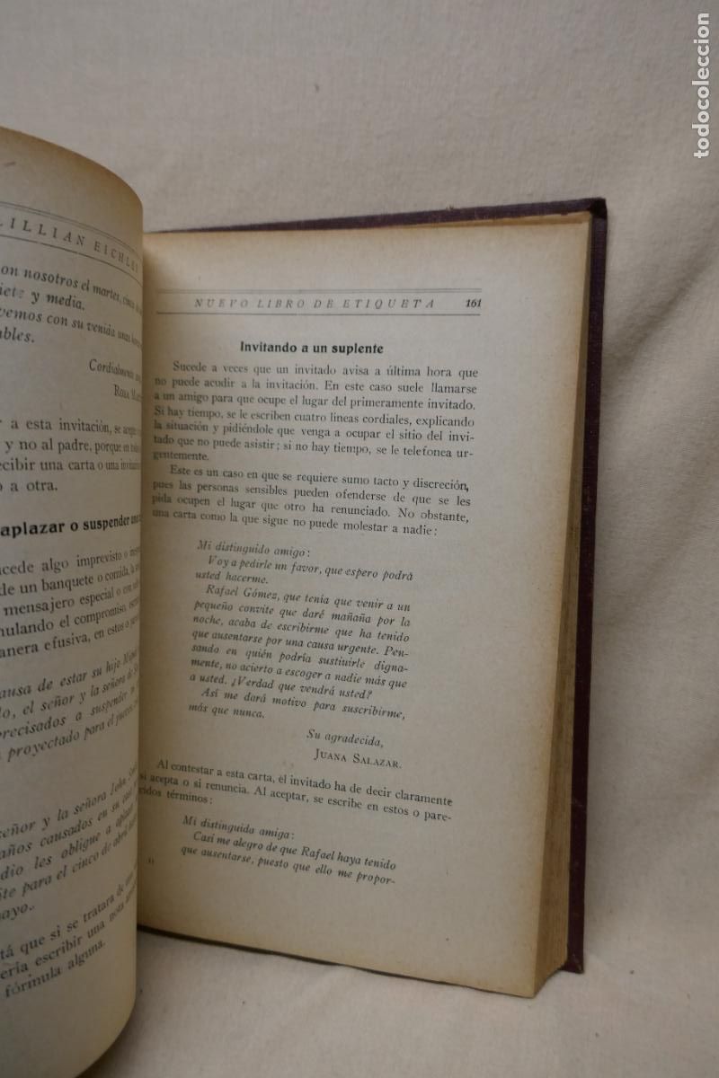 Libros de segunda mano: NUEVO LIBRO DE ETIQUETA - LILLIAN EICHLER - EDICIONES HYMSA - Foto 8