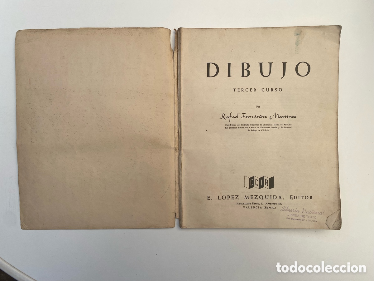 Libros de segunda mano: DIBUJO TERCER CURSO (1960) - Foto 2