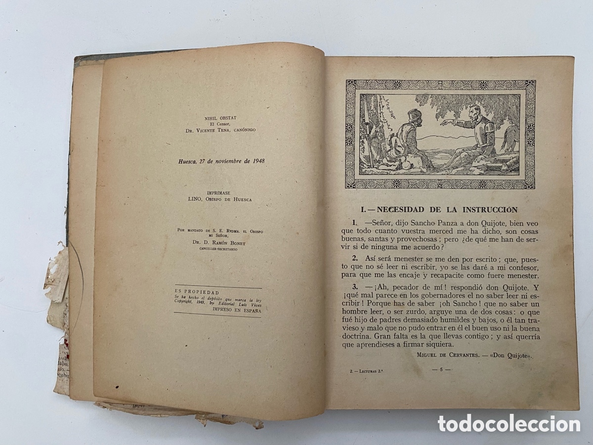 Libros de segunda mano: LECTURAS, libro escolar de 1948 - Foto 3