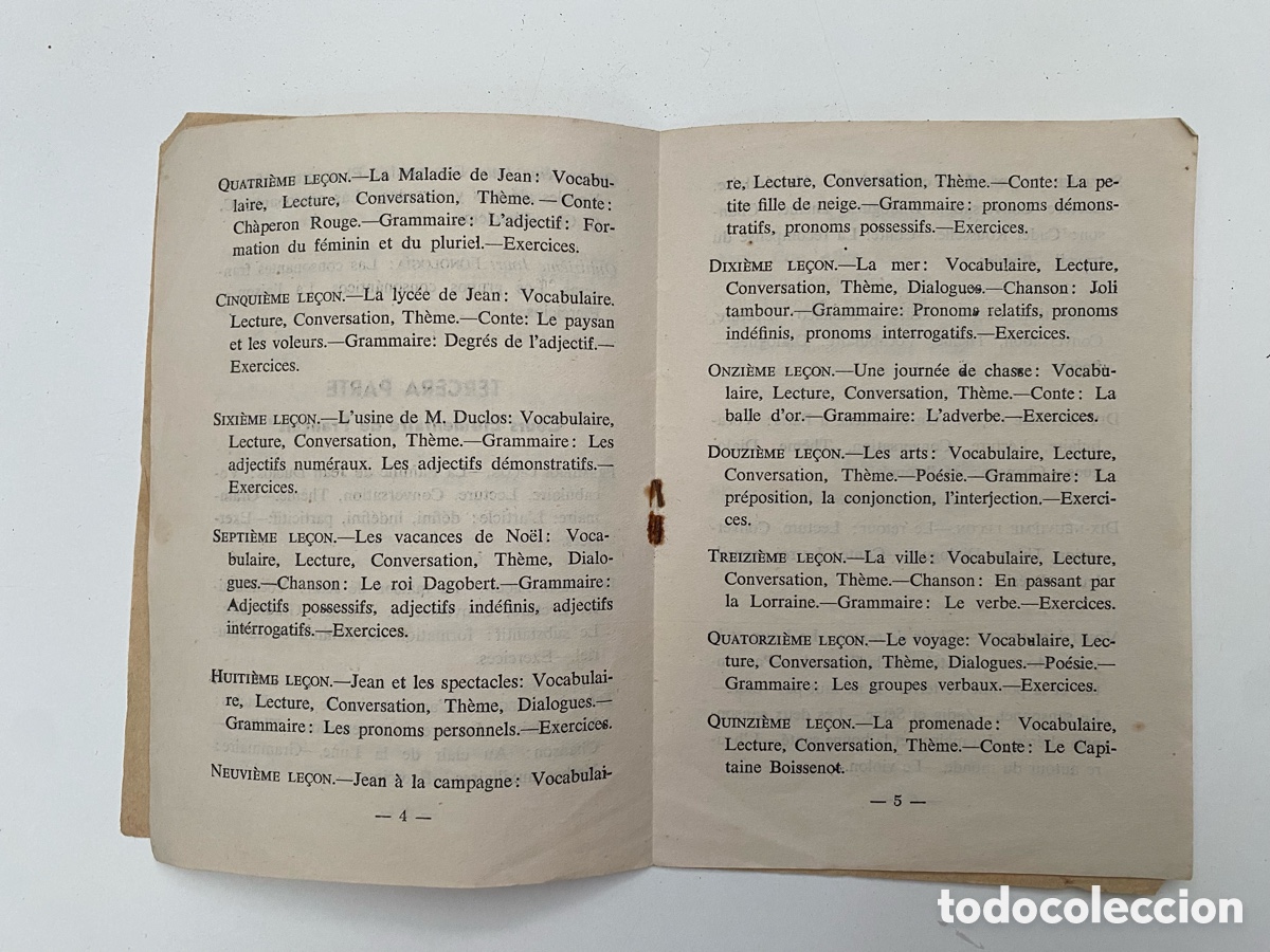 Libros de segunda mano: Folleto o cuadernillo PROGRAMA DE FRANC&Eacute;S - Foto 3