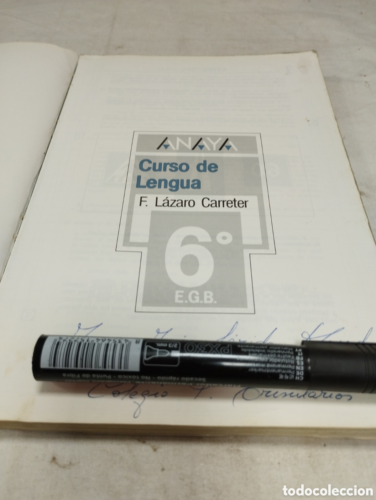 Libros de segunda mano: Lengua, 6&deg; EGB. Editorial Anaya, 1986 - Foto 2
