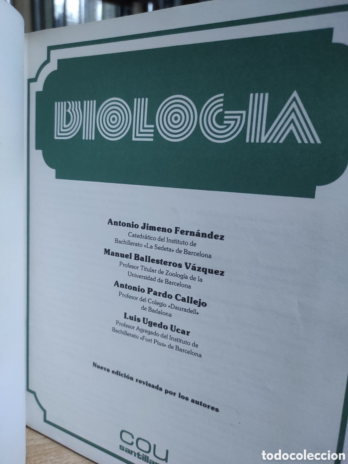 Libros de segunda mano: Biolog&iacute;a COU Santillana 1983 - Foto 4