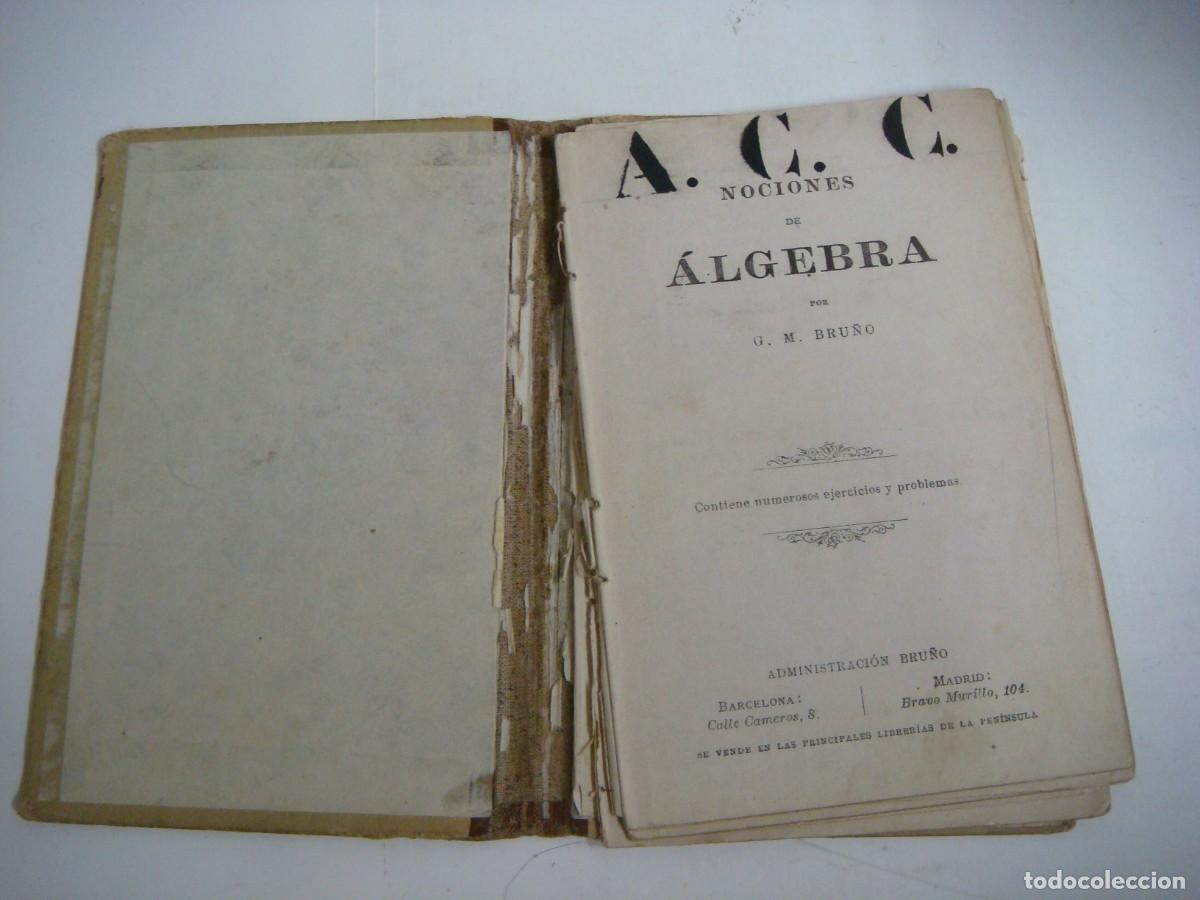 Libros de segunda mano: LIBRO DE NOCIONES DE ALGEBRA DE BRU&Ntilde;O-CAJ-LIB-N&ordm;-2 - Foto 2