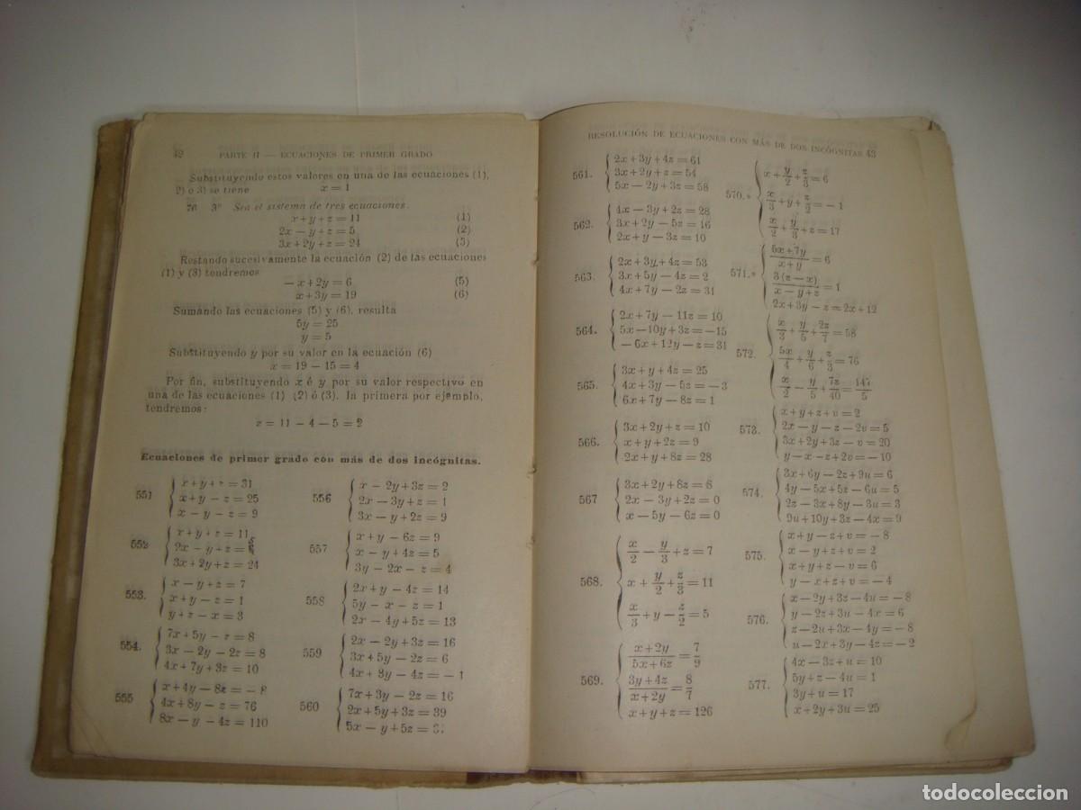 Libros de segunda mano: LIBRO DE NOCIONES DE ALGEBRA DE BRU&Ntilde;O-CAJ-LIB-N&ordm;-2 - Foto 3