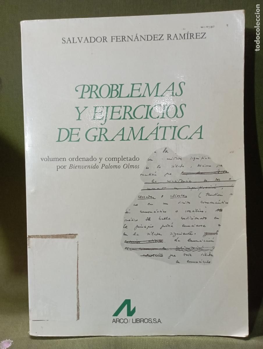 Libros de segunda mano: Salvador Fern&aacute;ndez Ram&iacute;rez - Problemas y ejercicios de gram&aacute;tica - Foto 1