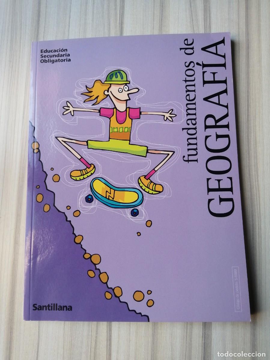 Libros de segunda mano: Fundamentos de Geograf&iacute;a. Santillana. ESO. - Foto 1