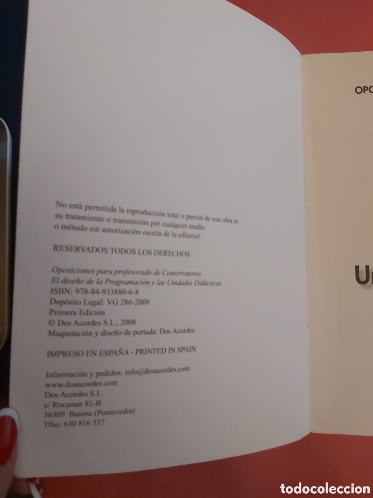 Libros de segunda mano: EL DISE&Ntilde;O DE LA PROGRAMACI&Oacute;N Y LAS UNIDADES DID&Aacute;CTICAS OPOSICIONES PARA PROFESORADO DE CONSERVATORIO - Foto 4