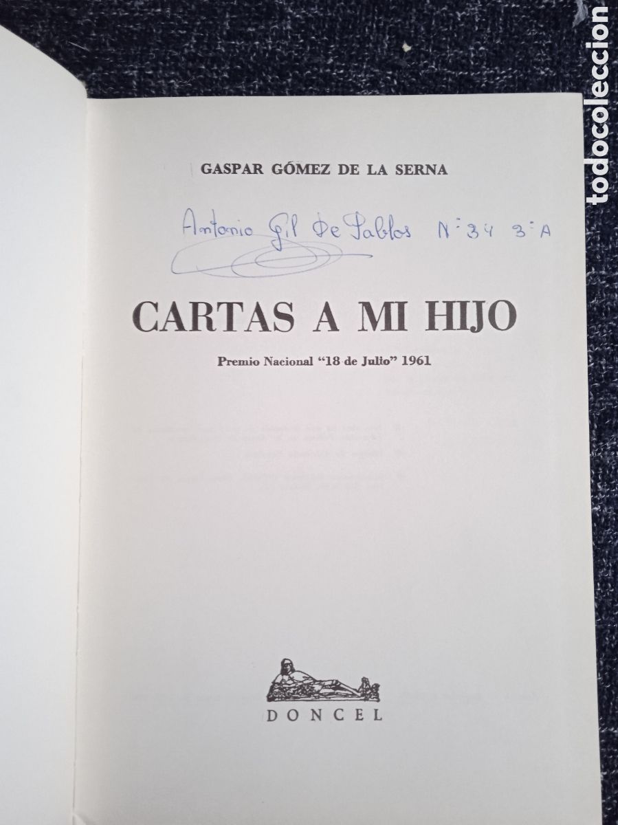 Libros de segunda mano: CARTAS A MI HIJO / GASPAR GOMEZ DE LA SERNA - Foto 2