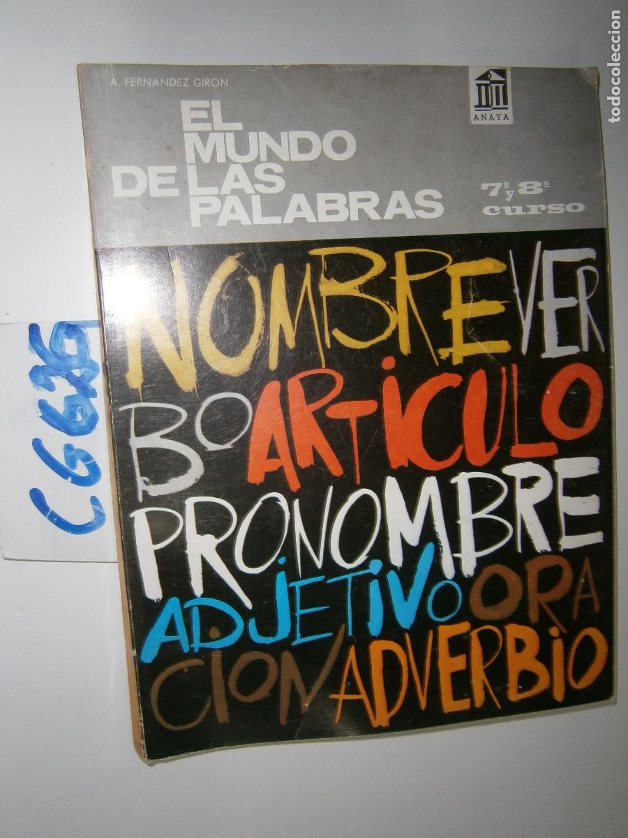 Libros de segunda mano: ANTIGUO LIBRO DE TEXTO - EL MUNDO DE LAS PALABRAS - Foto 1