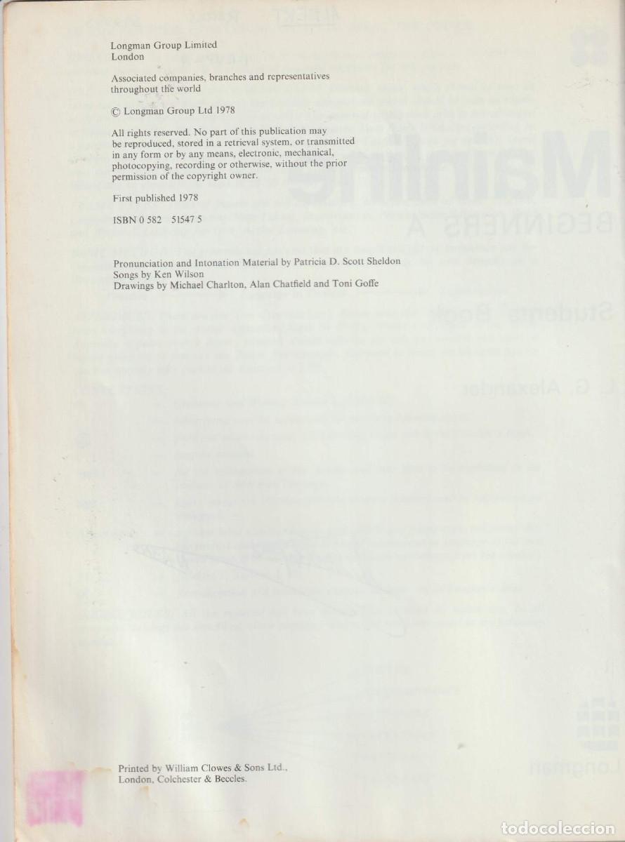 Libros de segunda mano: Mainline. Beginners A. Students&rsquo; Book, L.G. Alexander - Foto 4