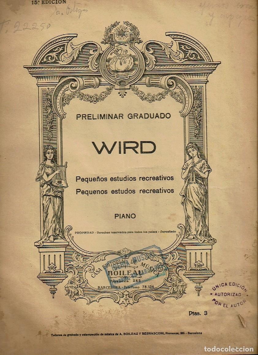 Libros de segunda mano: PRELIMINAR GRADUADO PIANO WIRD - Foto 2
