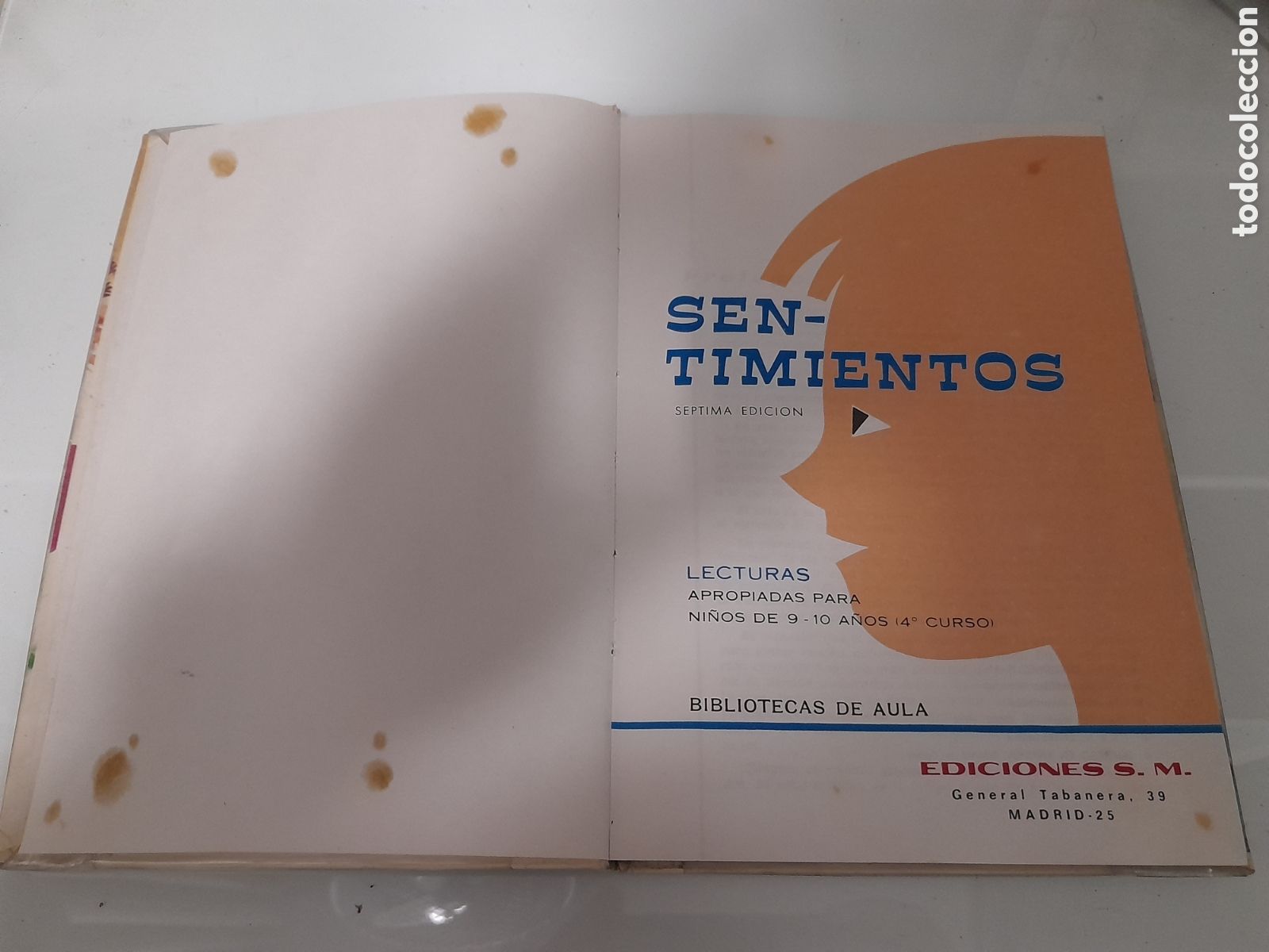 Libros de segunda mano: ANTIGIO LIBRO DE TEXTO, 4&deg; E G.B. . SENTIMIENTOS. EDITORIAL S.M. A&Ntilde;O 1974 - Foto 2