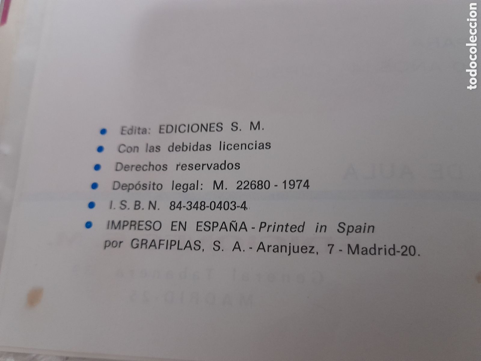 Libros de segunda mano: ANTIGIO LIBRO DE TEXTO, 4&deg; E G.B. . SENTIMIENTOS. EDITORIAL S.M. A&Ntilde;O 1974 - Foto 3
