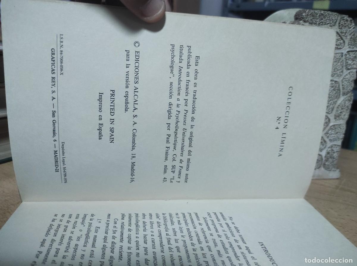 Libros de segunda mano: INTRODUCCION A LA PSICOLING&Uuml;ISTICA - PETERFALVI, JEAN-MICHEL - Foto 4