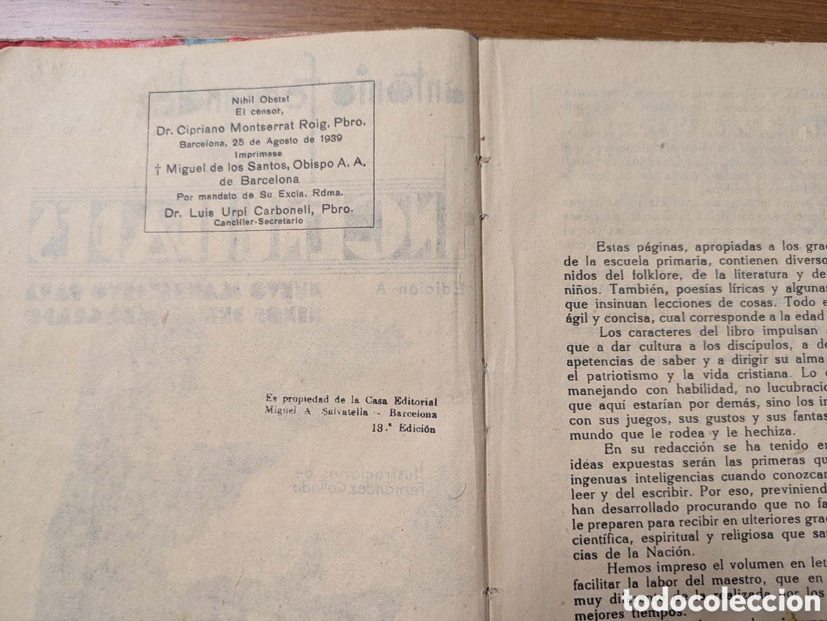 Libros de segunda mano: Libro de lectura manuscrito - Foto 6