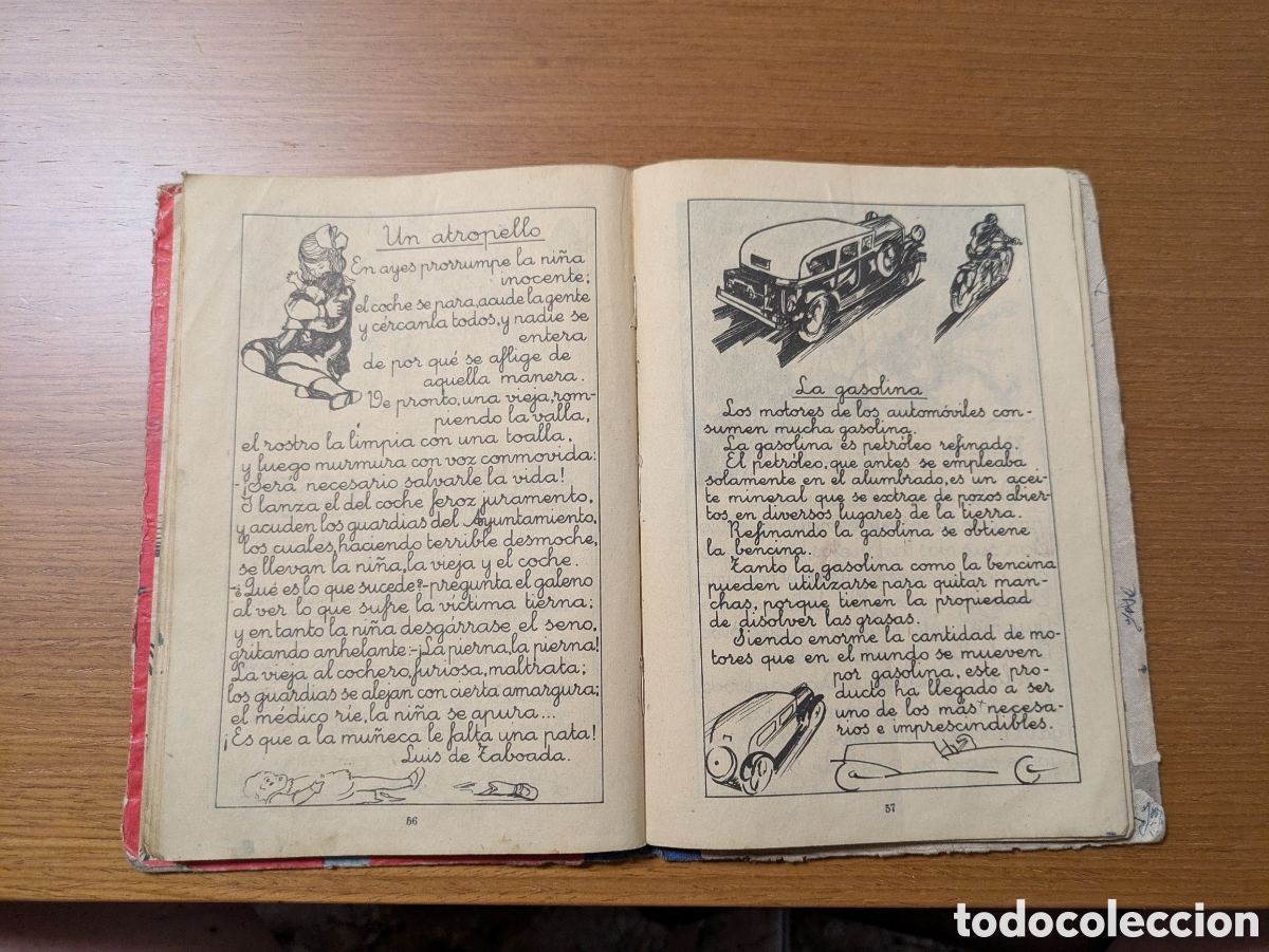Libros de segunda mano: Libro de lectura manuscrito - Foto 8
