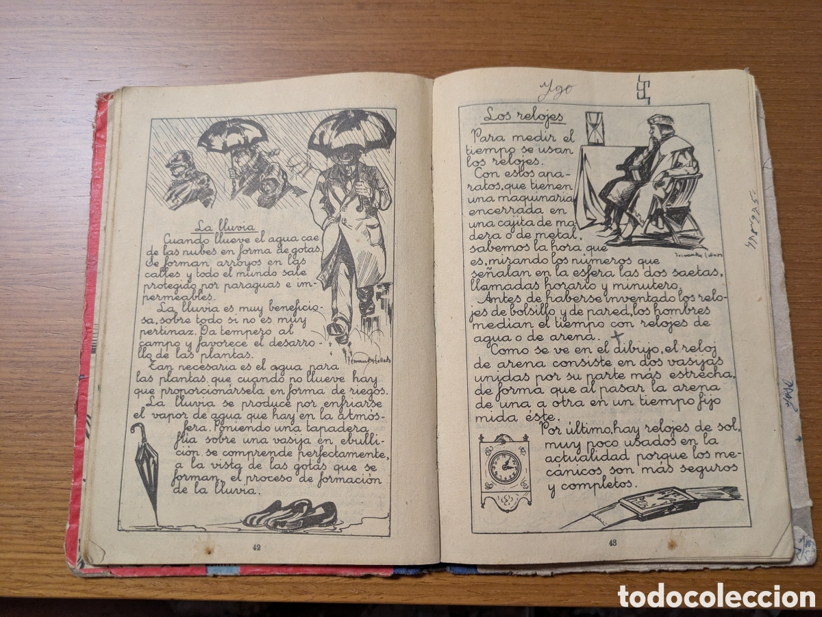 Libros de segunda mano: Libro de lectura manuscrito - Foto 9