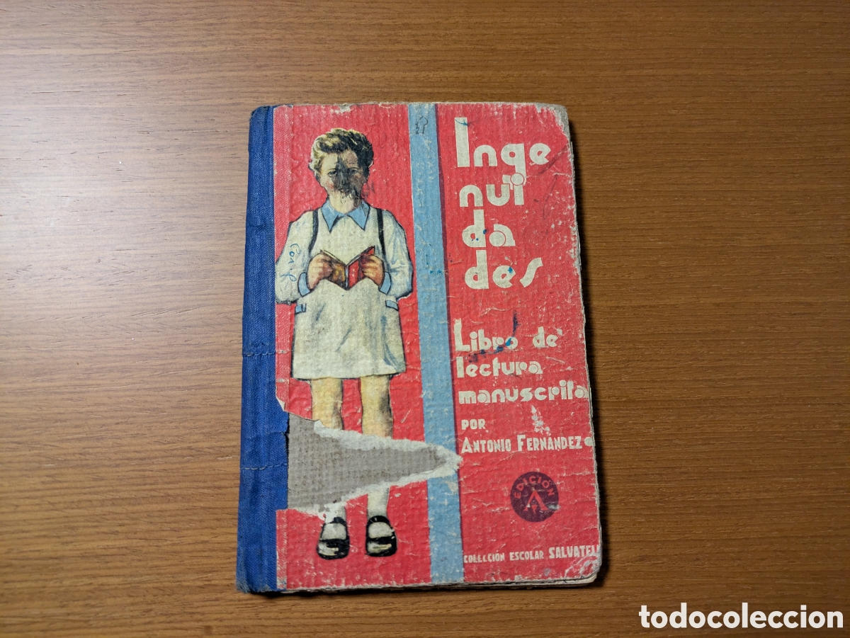 Libros de segunda mano: Libro de lectura manuscrito - Foto 1