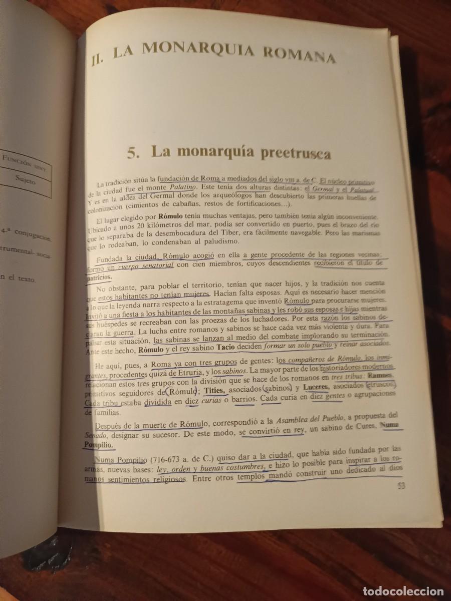 Libros de segunda mano: LIBRO DE LAT&Iacute;N DE 2&deg; BUP EDITORIAL MAGISTERIO 1985 - Foto 8