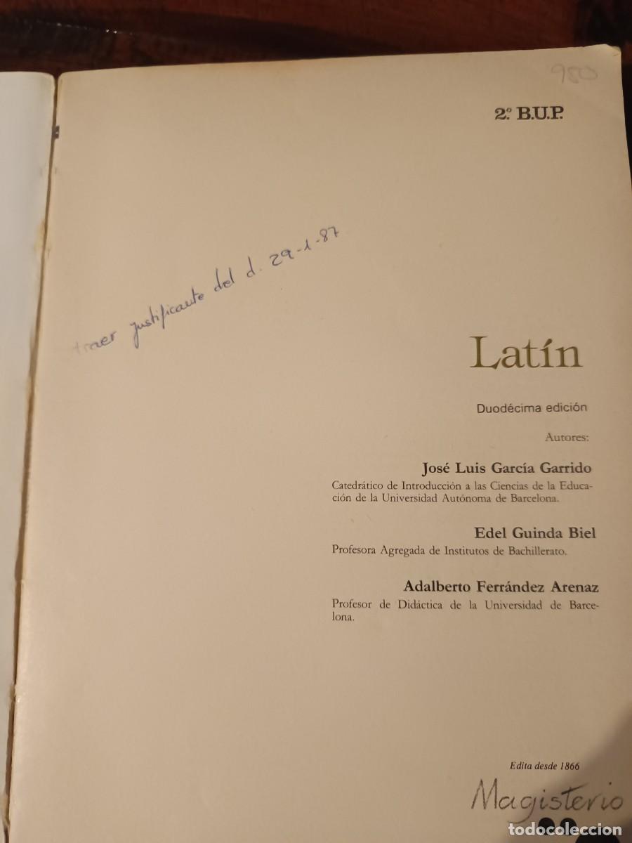 Libros de segunda mano: LIBRO DE LAT&Iacute;N DE 2&deg; BUP EDITORIAL MAGISTERIO 1985 - Foto 14