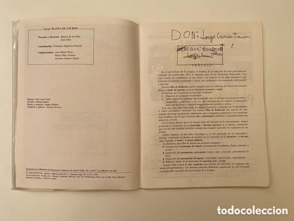 Libros de segunda mano: Escribir: Plan de Redacci&oacute;n 5 - Castellano - Foto 2