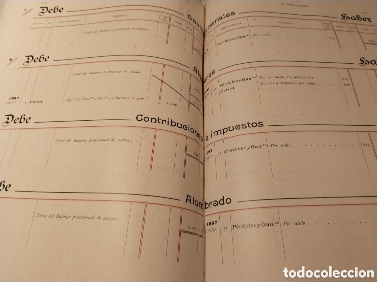 Libros de segunda mano: La partida doble.Parte te&oacute;rica y pr&aacute;ctica. - Foto 1