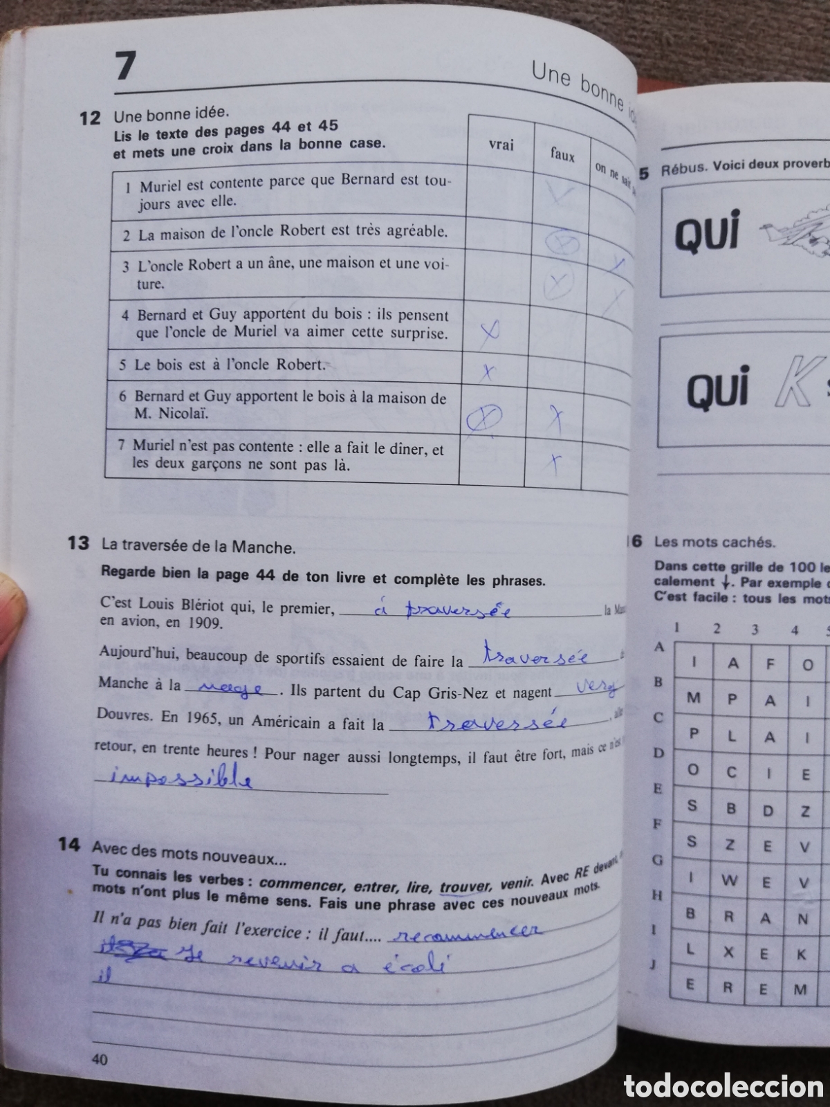 Libros de segunda mano: Methode Orange Fran&ccedil;ais. BUP 1 y 2. Teor&iacute;a y ejercicios. 4 tomos. - Foto 3