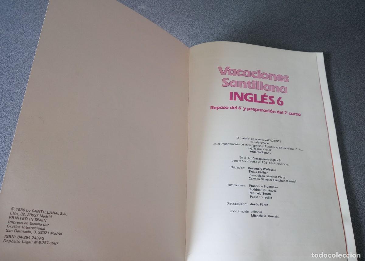 Libros de segunda mano: Lote libros Ingl&eacute;s Vacaciones Santillana - Foto 3