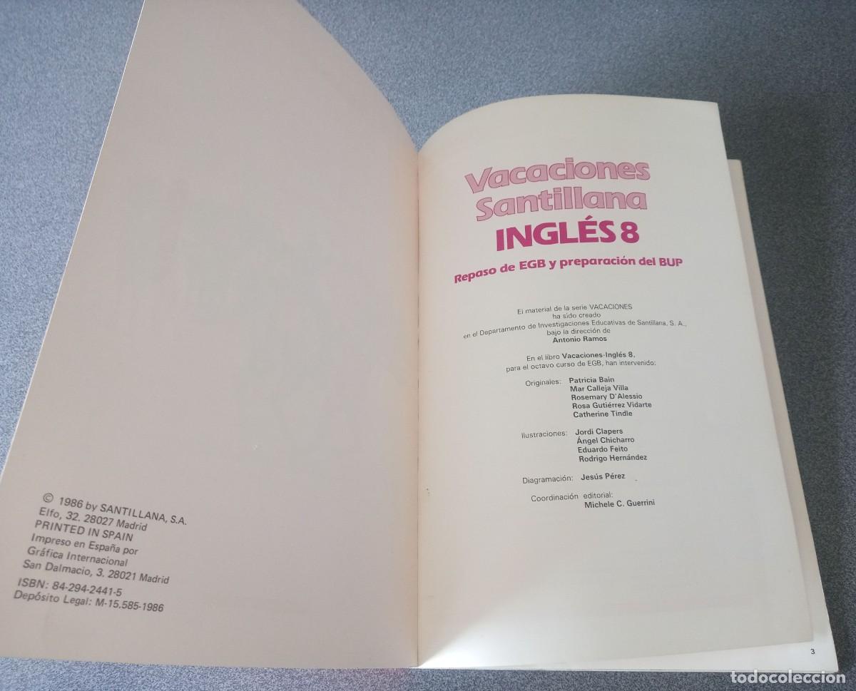 Libros de segunda mano: Lote libros Ingl&eacute;s Vacaciones Santillana - Foto 9