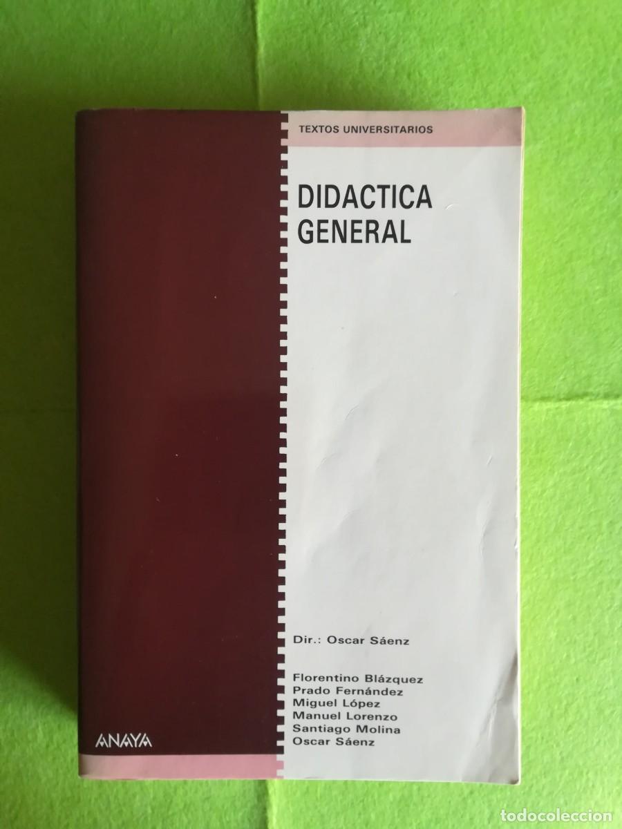 Libros de segunda mano: Didactica general Oscar Saenz Anaya 1986 - Foto 1