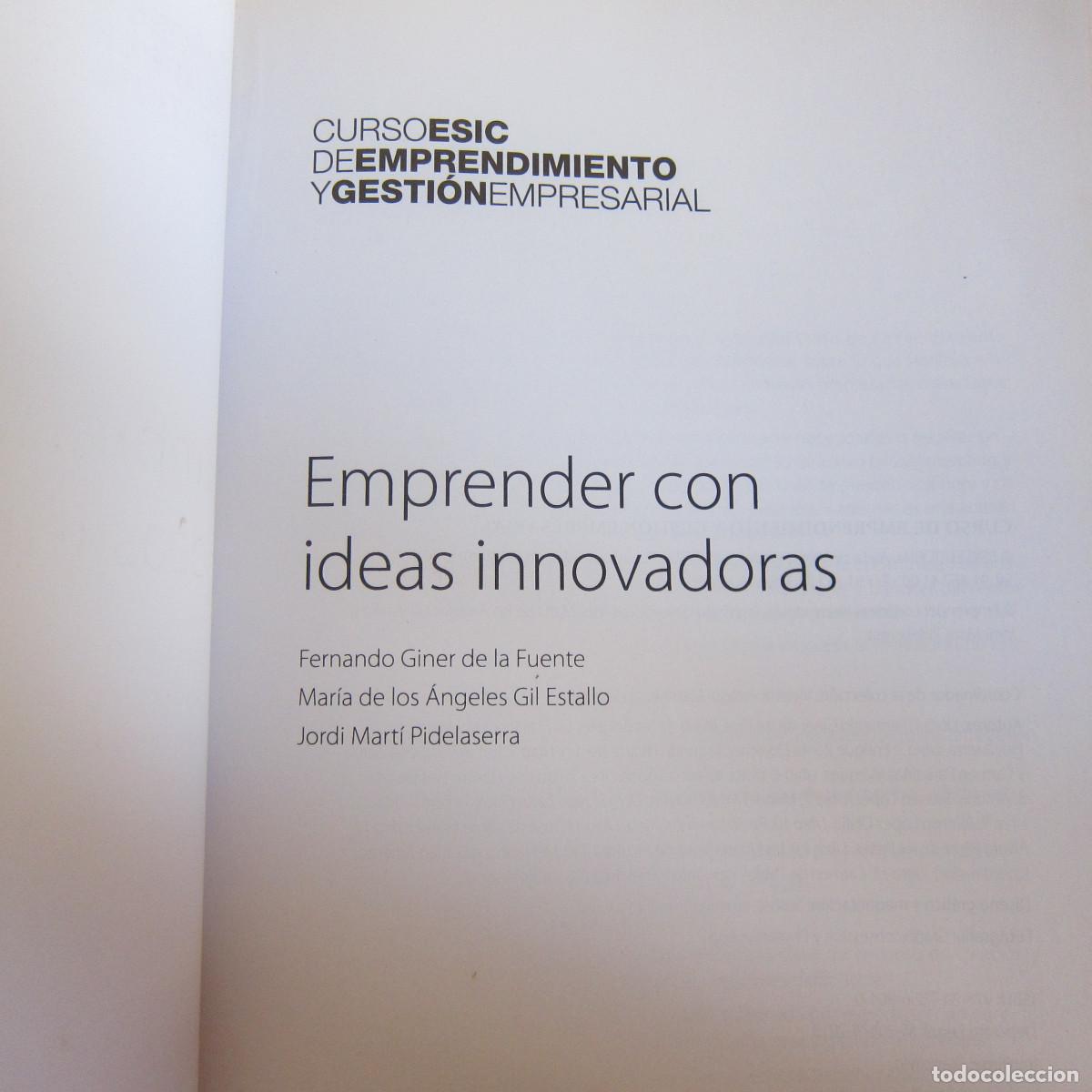 Libros de segunda mano: CURSO ESIC DE EMPRENDIMIENTO Y GESTION EMPRESARIAL (ESIC) MANUAL - Foto 4