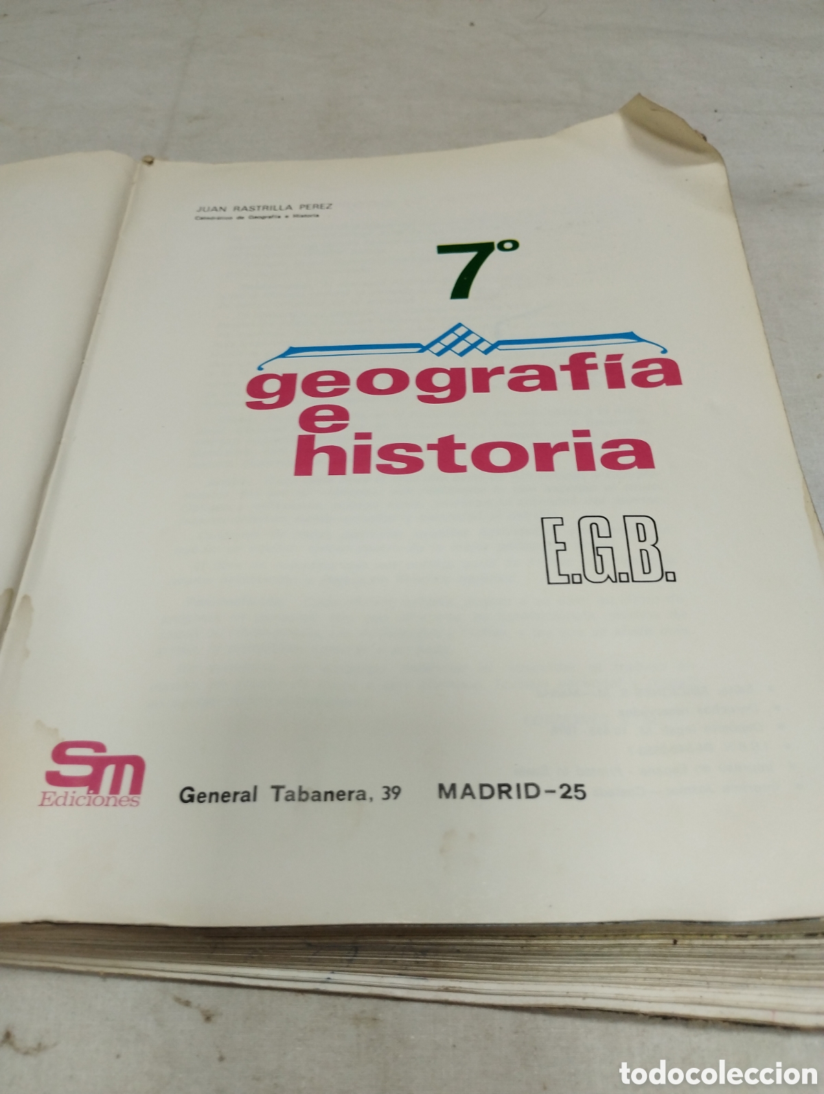 Libros de segunda mano: Geograf&iacute;a e historia. Editorial SM, 1976 - Foto 2