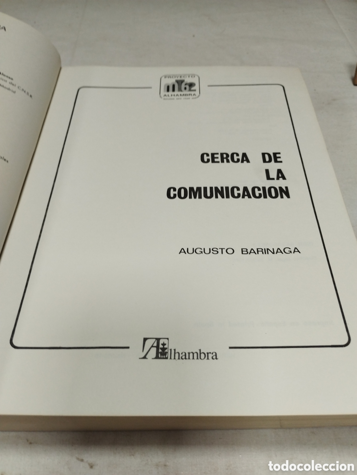 Libros de segunda mano: Cerca de la comunicaci&oacute;n. Augusto Barinaga, 1975 - Foto 2