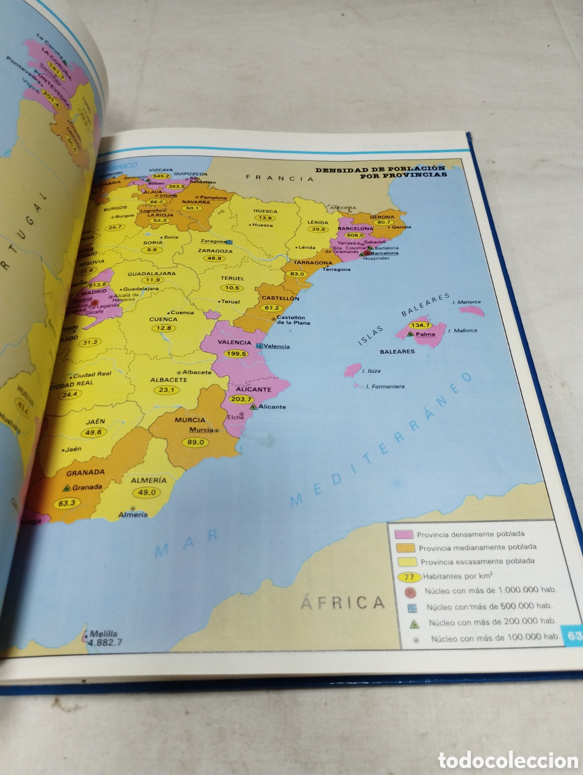 Libros de segunda mano: Atlas b&aacute;sico. Editorial Santillana, 1986 - Foto 3