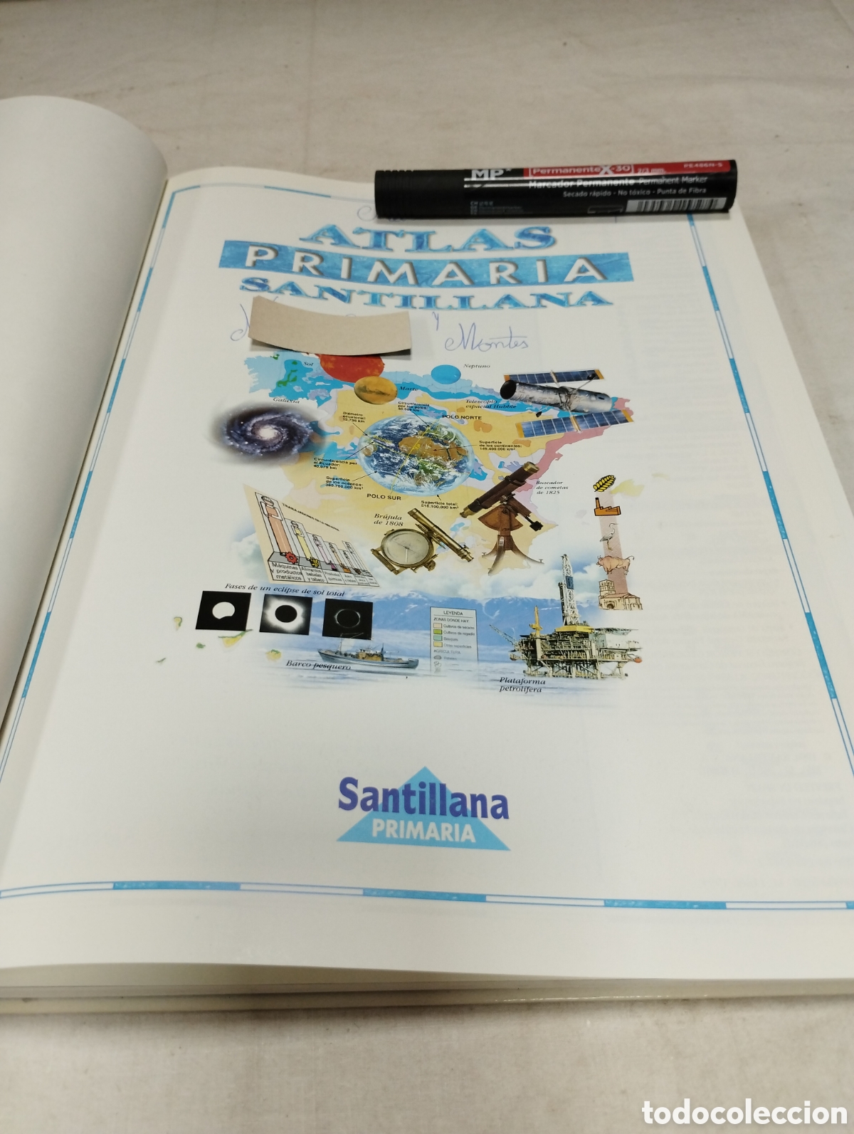 Libros de segunda mano: Atlas de primaria. Editorial Santillana, 1996 - Foto 2