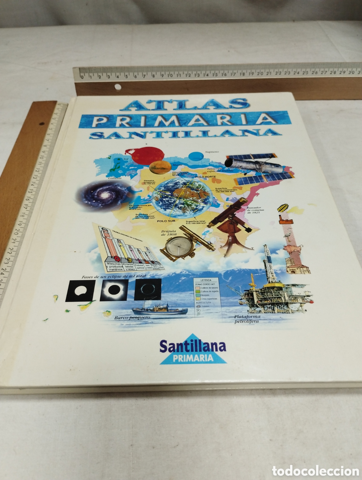 Libros de segunda mano: Atlas de primaria. Editorial Santillana, 1996 - Foto 1