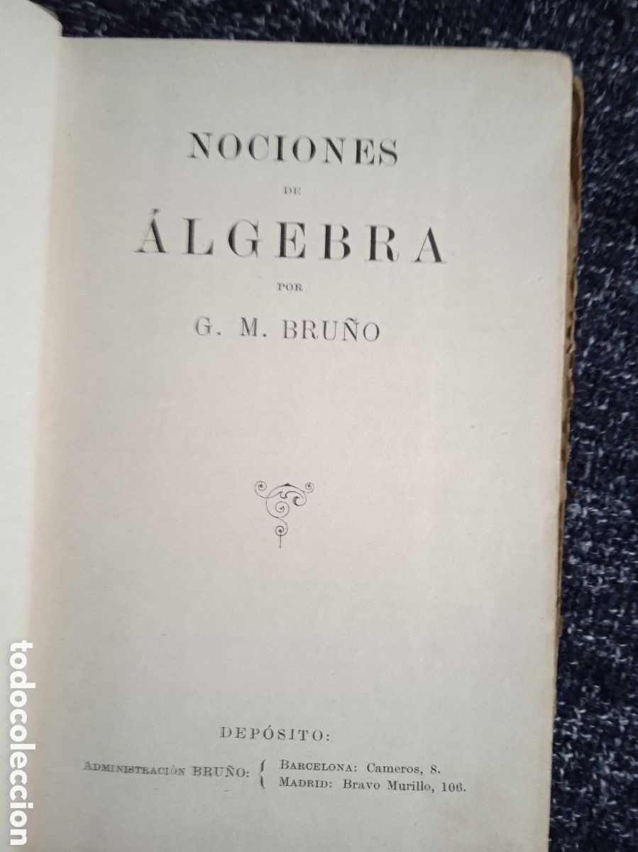 Libros de segunda mano: Nociones de Alg&eacute;bra y Trigonometr&iacute;a -ED. Ediciones Bru&ntilde;o - Foto 2