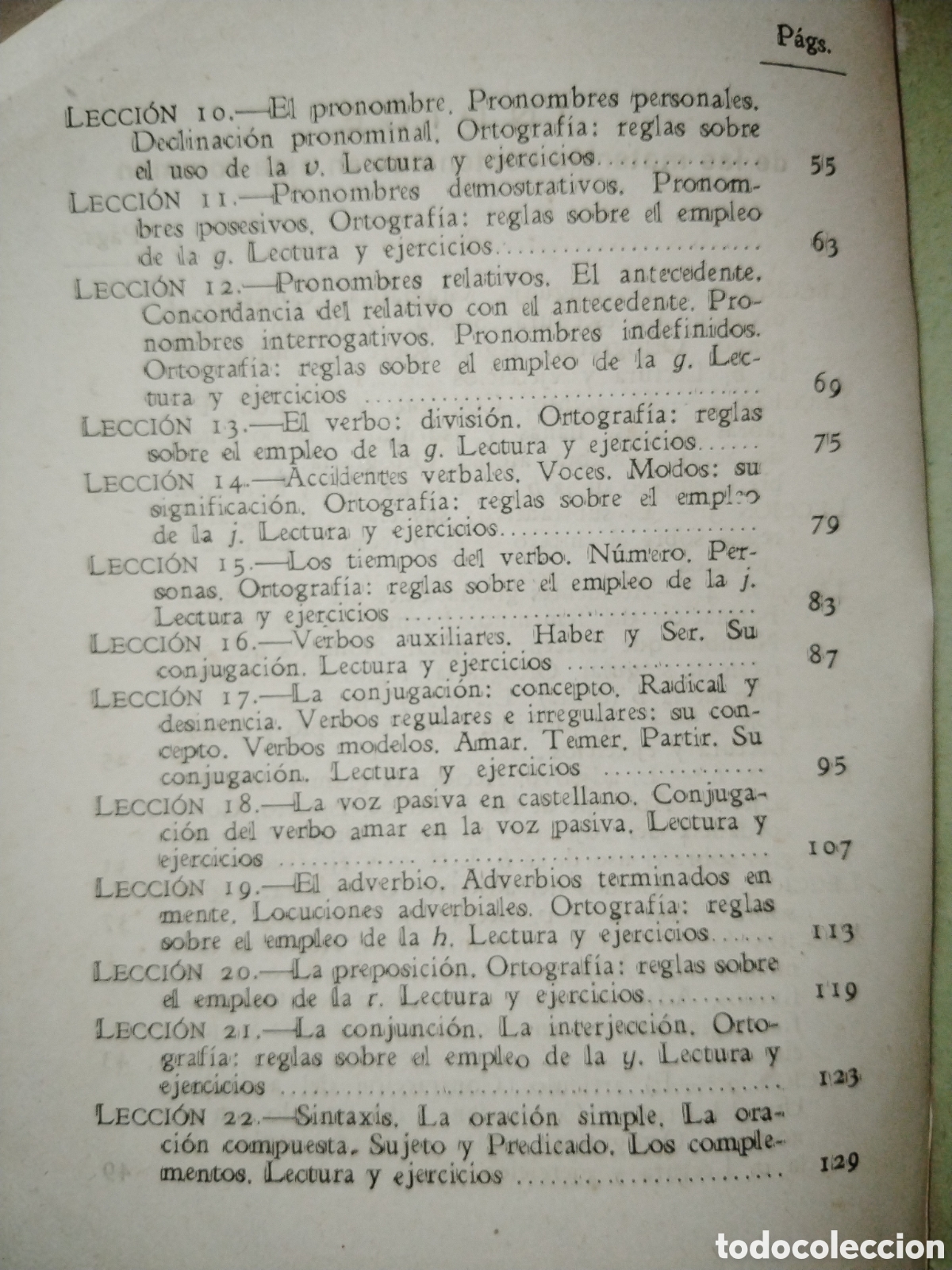 Libros de segunda mano: Lengua espa&ntilde;ola. Luis Gonz&aacute;lez Sim&oacute;n. Primer curso - Foto 3
