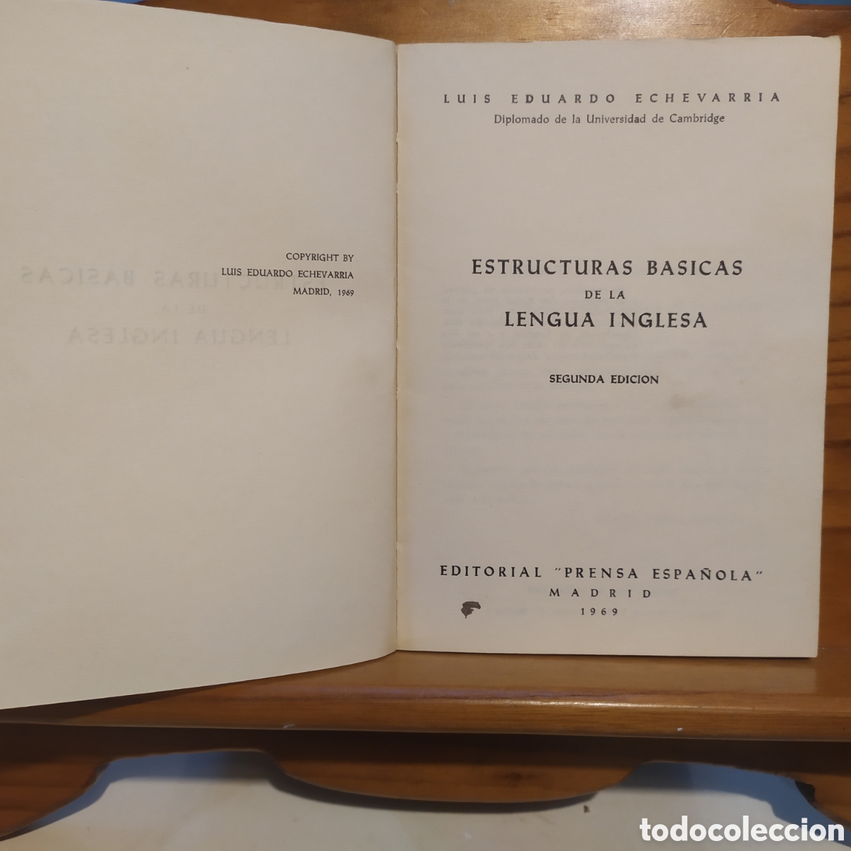 Libros de segunda mano: Estructuras b&aacute;sicas de la lengua inglesa de Luis Eduardo Echeverr&iacute;a - Foto 2