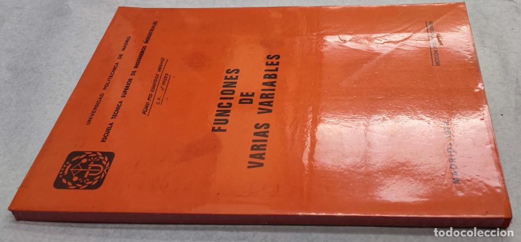 Libros de segunda mano: FUNCIONES DE VARIAS VARIABLES, UNIVERSIDAD POLITECNICA DE MADRID 1979, LIBRO - Foto 2