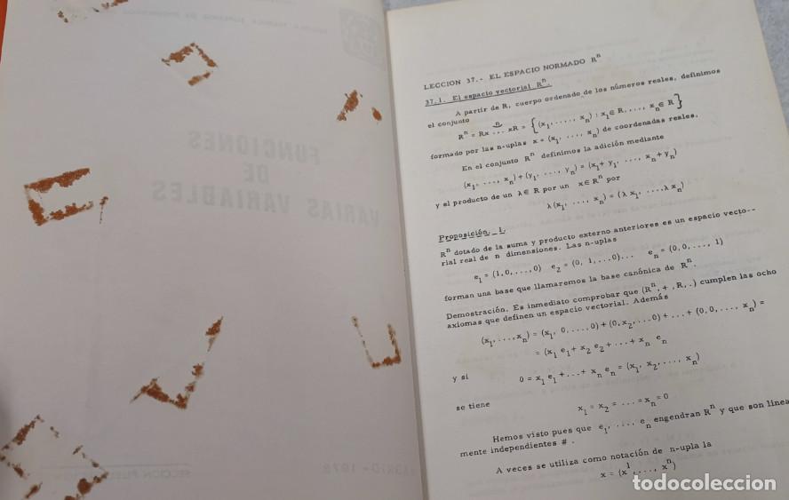 Libros de segunda mano: FUNCIONES DE VARIAS VARIABLES, UNIVERSIDAD POLITECNICA DE MADRID 1979, LIBRO - Foto 4