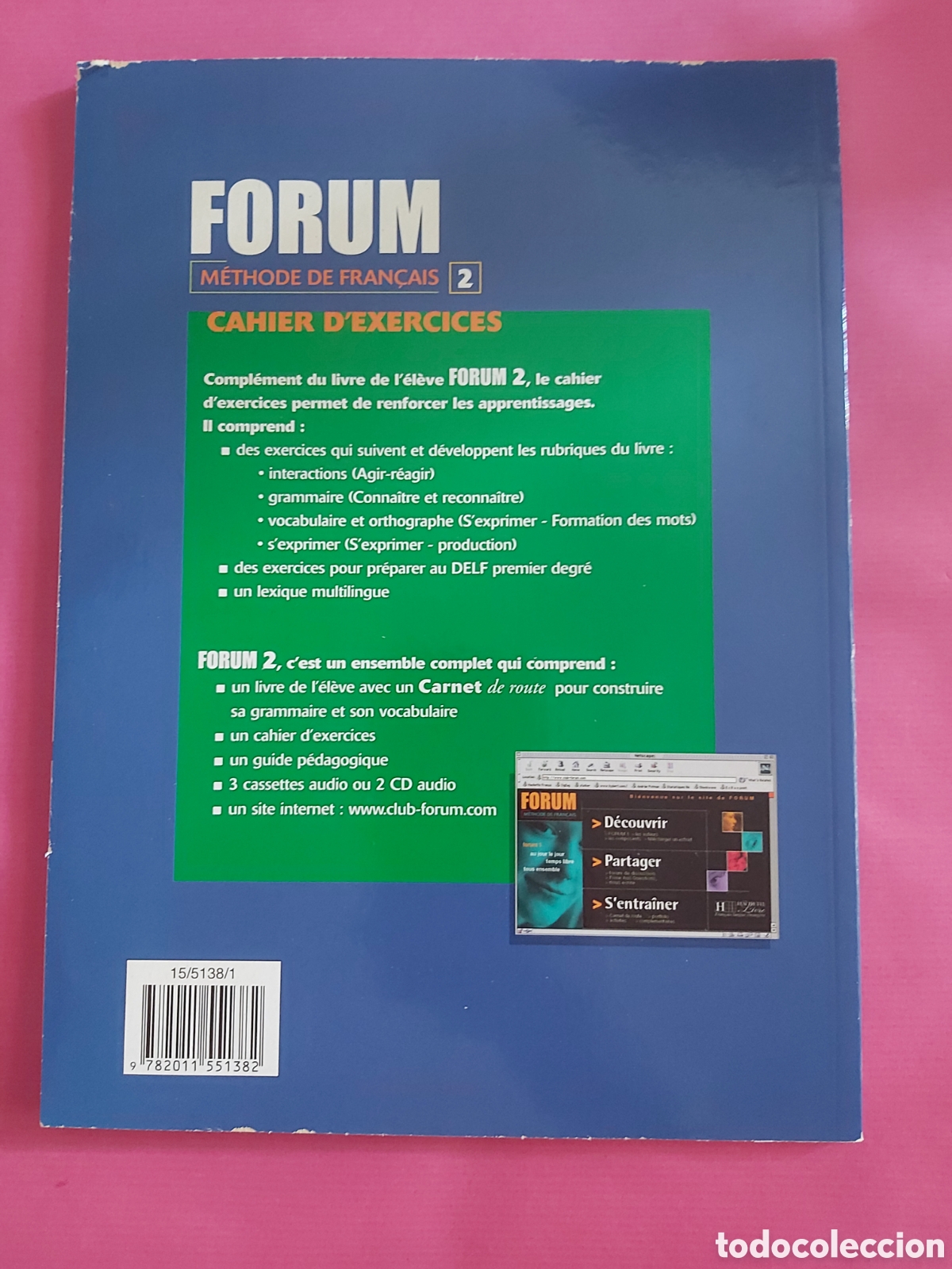 Libros de segunda mano: FORUM METHODE DE FRANCAIS 2 CAHIER EXERCICES HACHETTE LIVRE - Foto 3