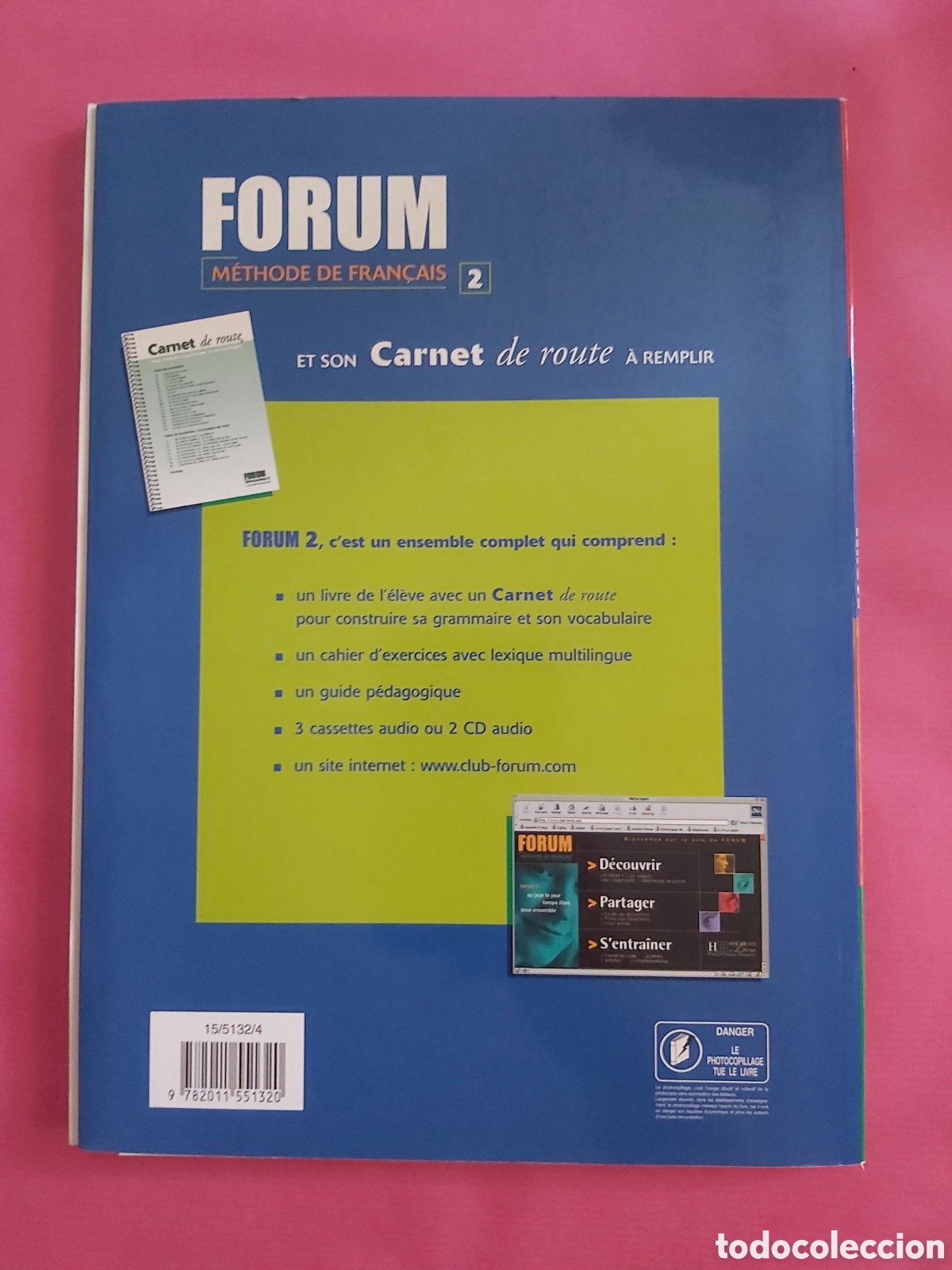 Libros de segunda mano: FORUM METHODE DE FRANCAIS 2 HACHETTE LIVRE FRANC&Eacute;S - Foto 3