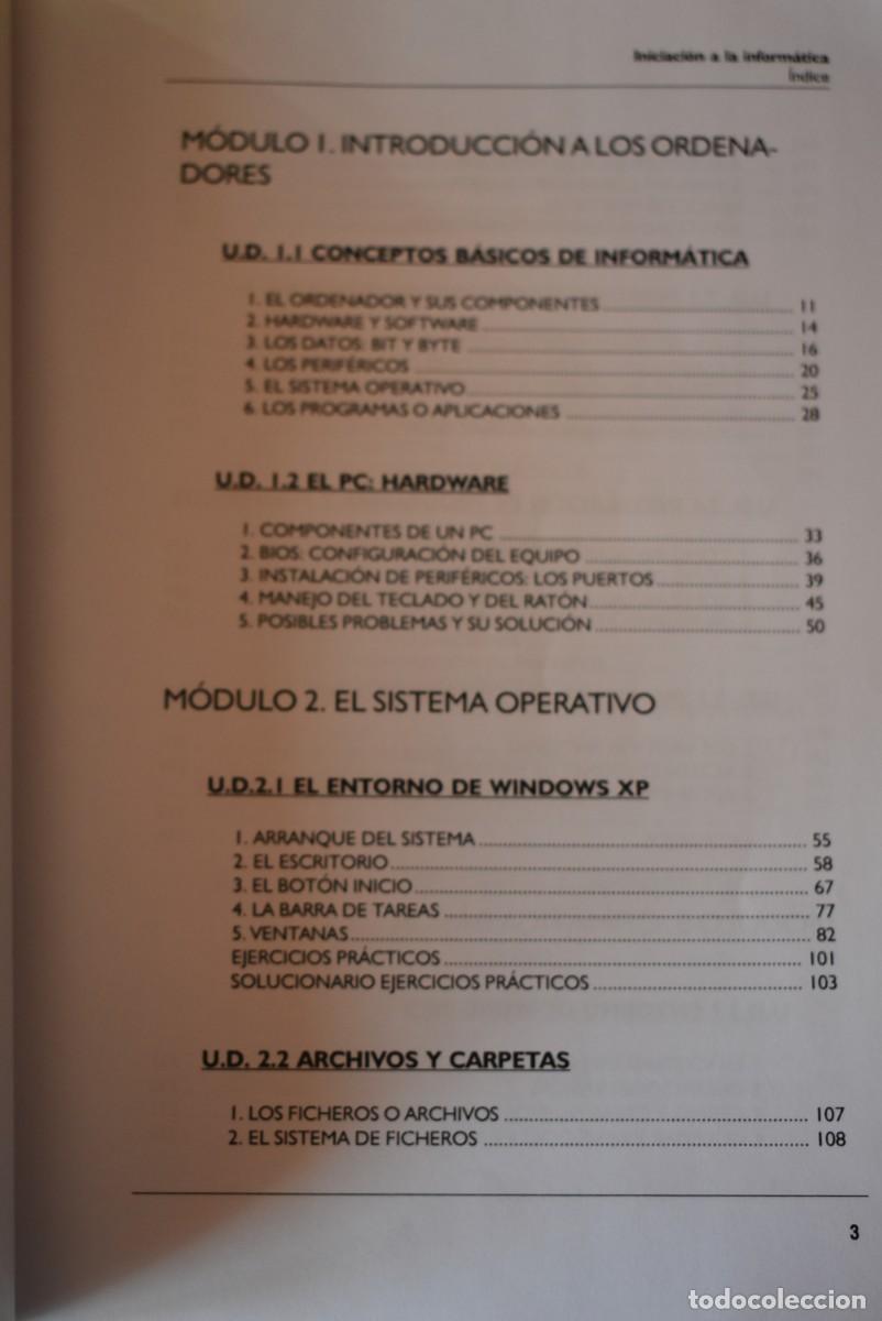 Libros de segunda mano: Libro iniciaci&oacute;n a la inform&aacute;tica. - Foto 3