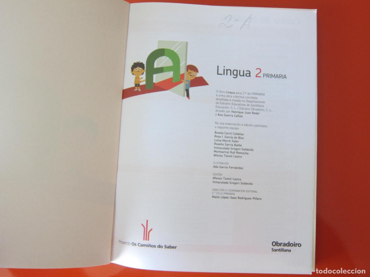 Libros de segunda mano: LINGUA 2 PRIMARIA (OBRADOIRO SANTILLANA) IDIOMAS LIBRO DE TEXTO - Foto 3
