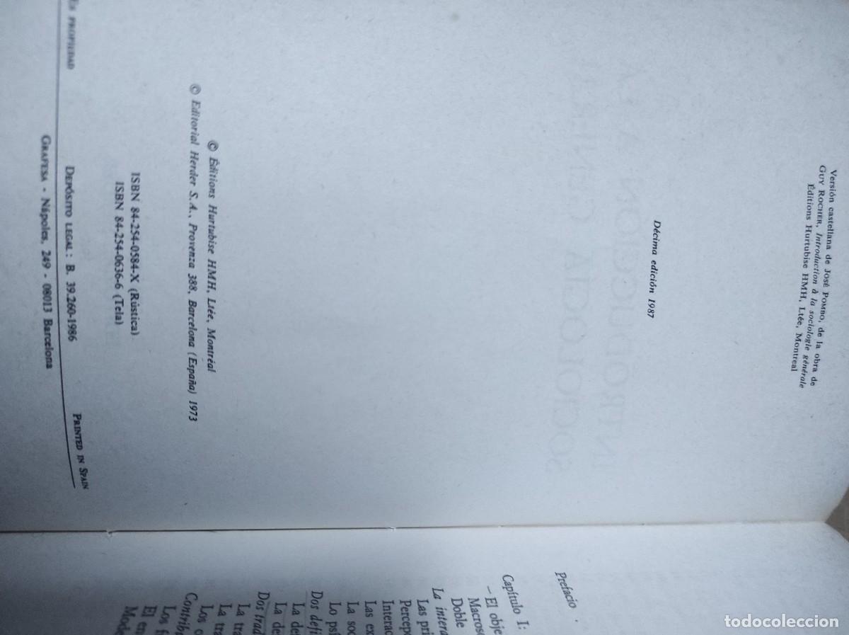 Libros de segunda mano: INTRODUCION A LA SOCIOLOGIA EN GENERAL. ROCHER, GUY - Foto 15