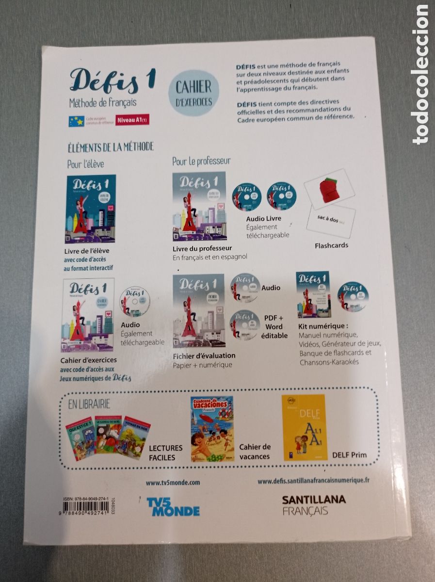 Libros de segunda mano: DEFIS 1 PACK CAHIER libro de ejercicios Franc&eacute;s Usado - Foto 2